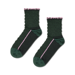 Calcetines HAPPY SOCKS Structure Slinky Mini Crew Sock - Verde - Flat_Image
