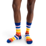 Calcetines HAPPY SOCKS The Beatles Ob-La-Stripe Sock - Azul - Model_Image