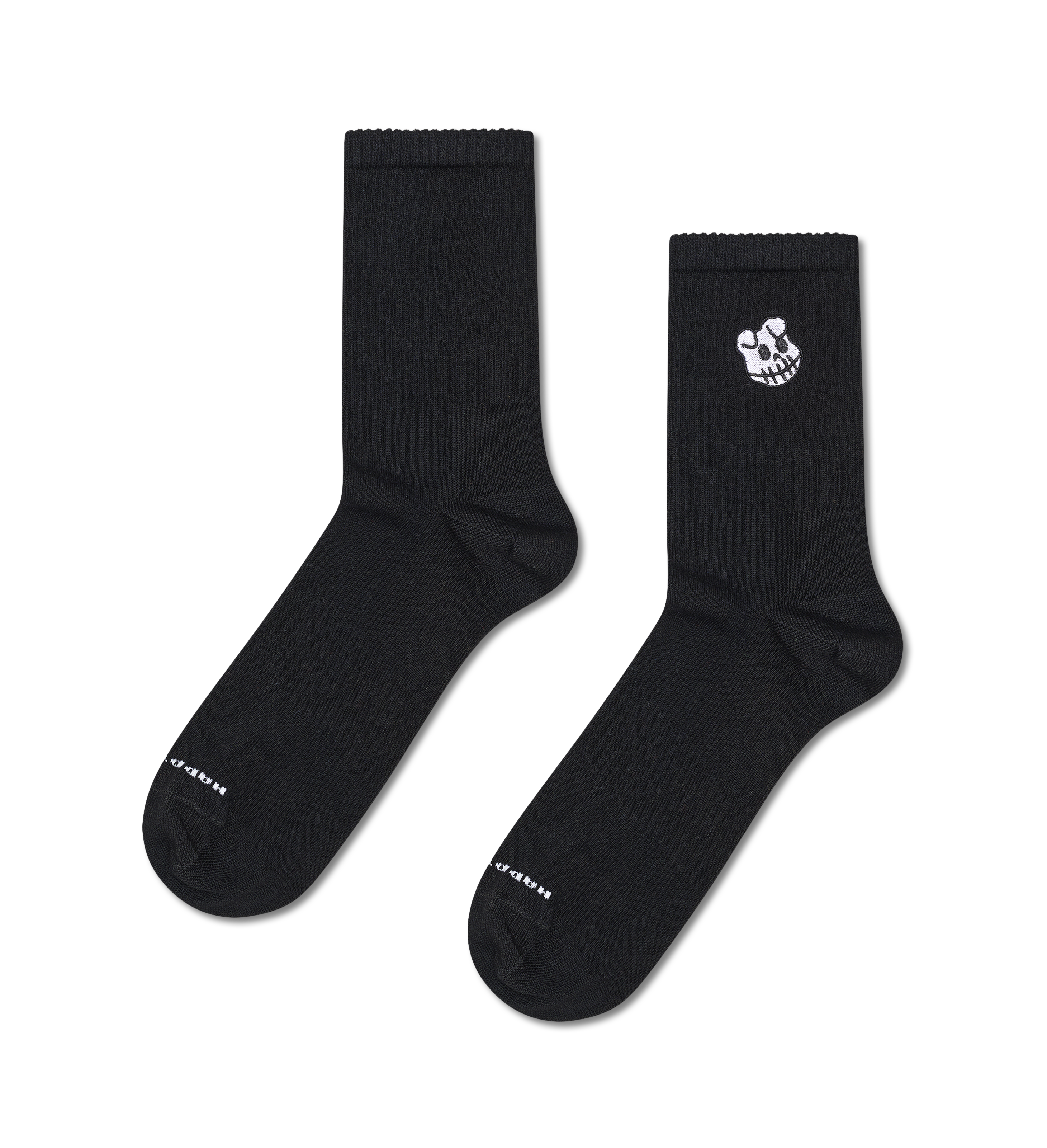 Calcetines HAPPY SOCKS Dog Skull Sneaker Sock - Negro - Flat_Image