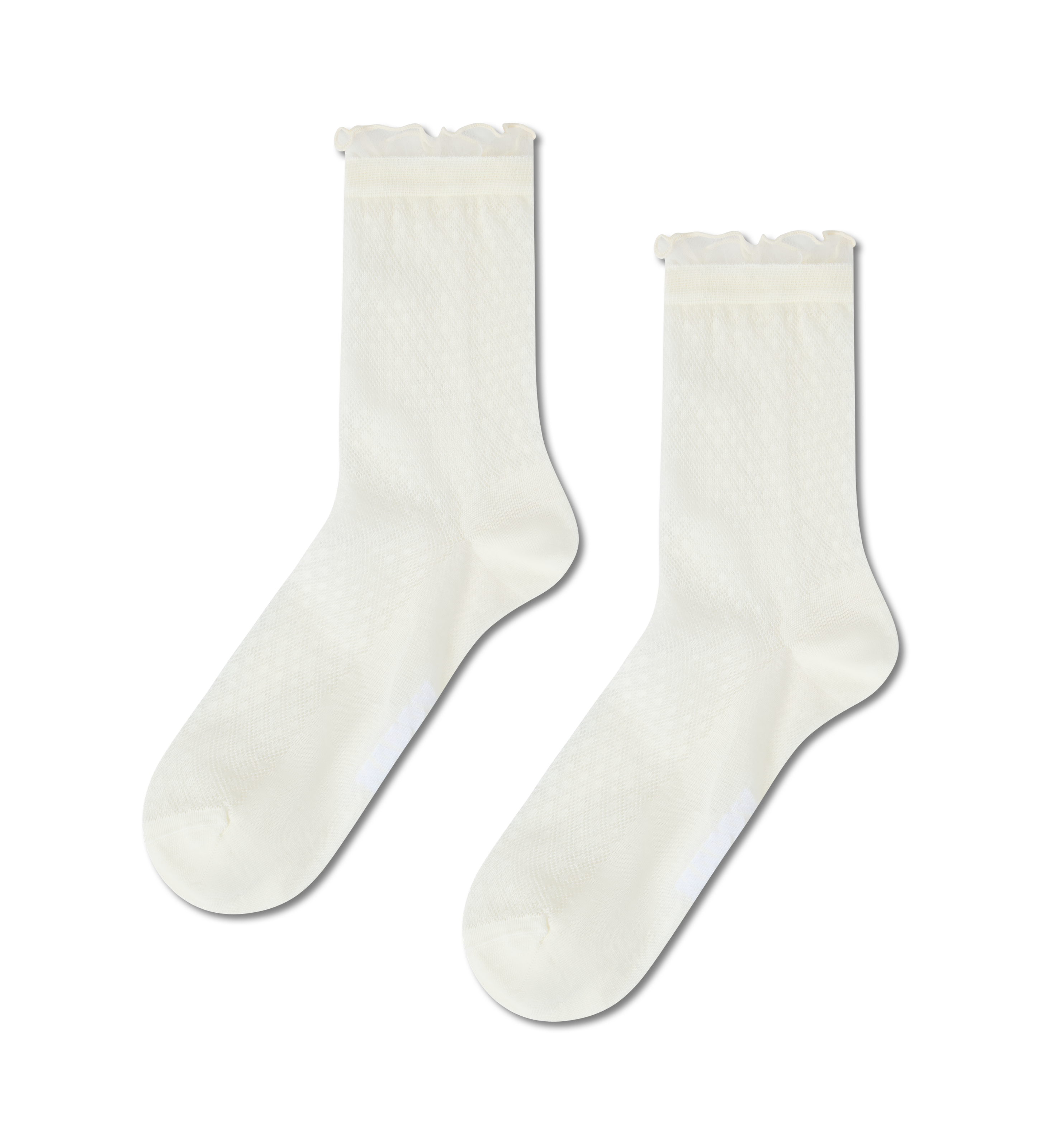 Calcetines HAPPY SOCKS Mini Diamond Mini Crew Sock - Blanco - Flat_Image