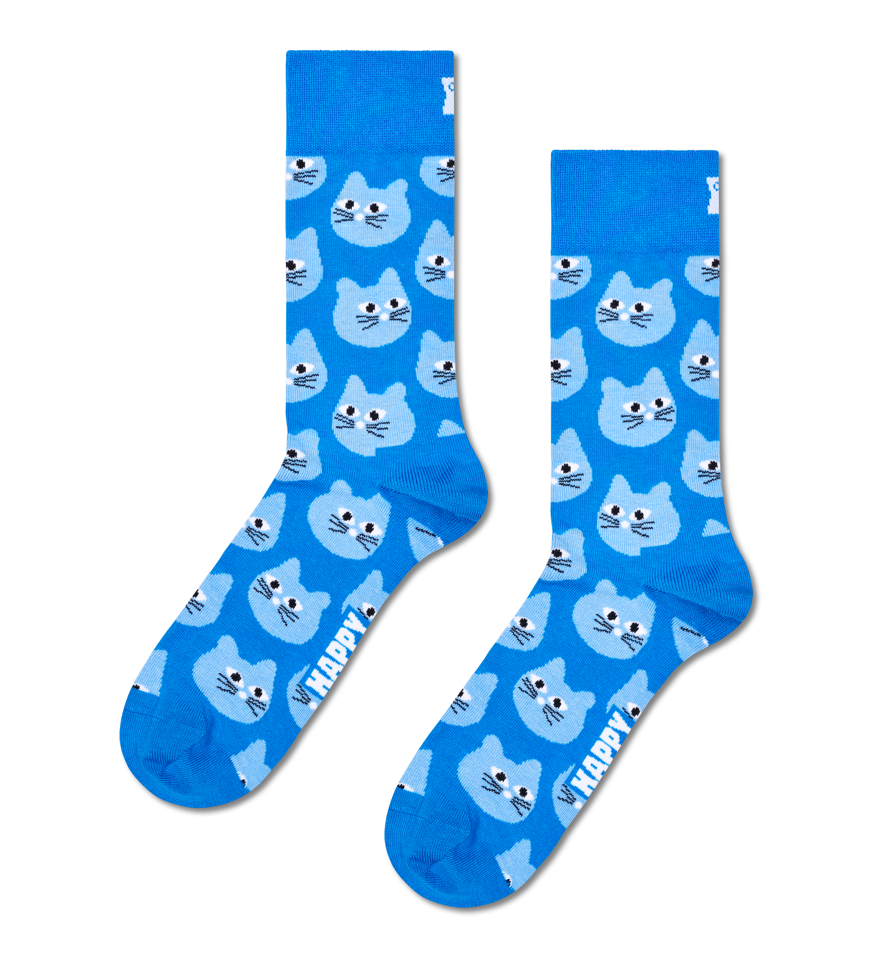 Calcetines HAPPY SOCKS Cat Sock - Azul - Flat_Image