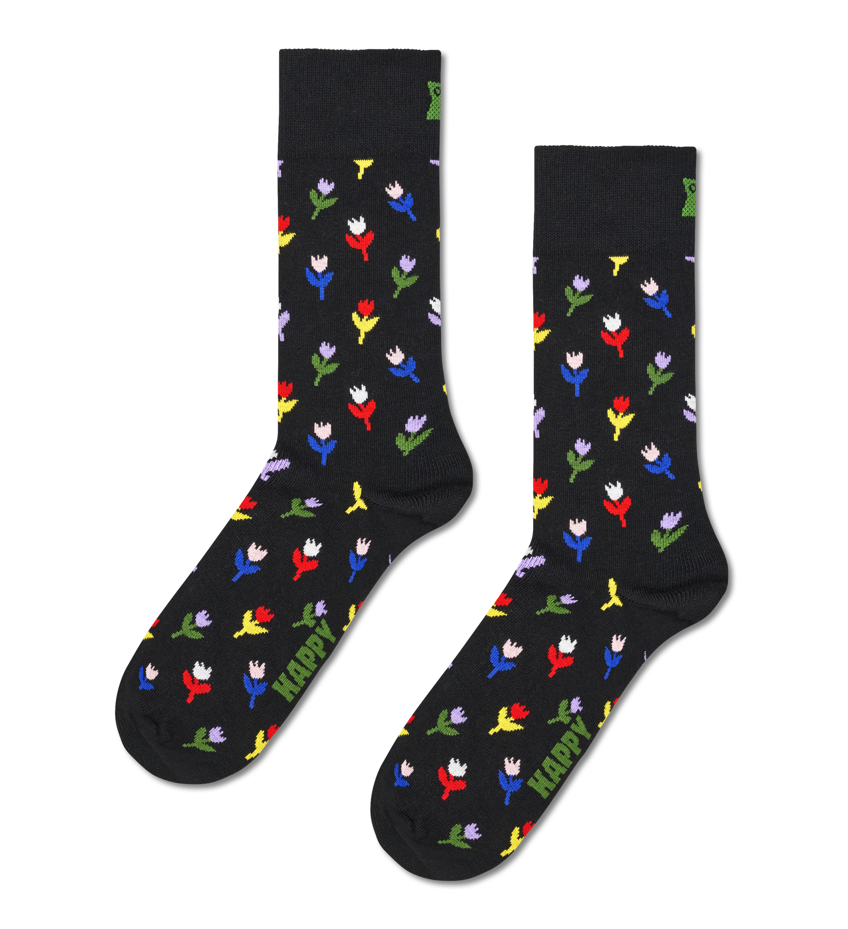 Calcetines HAPPY SOCKS Mini Tulip Sock - Negro - Flat_Image