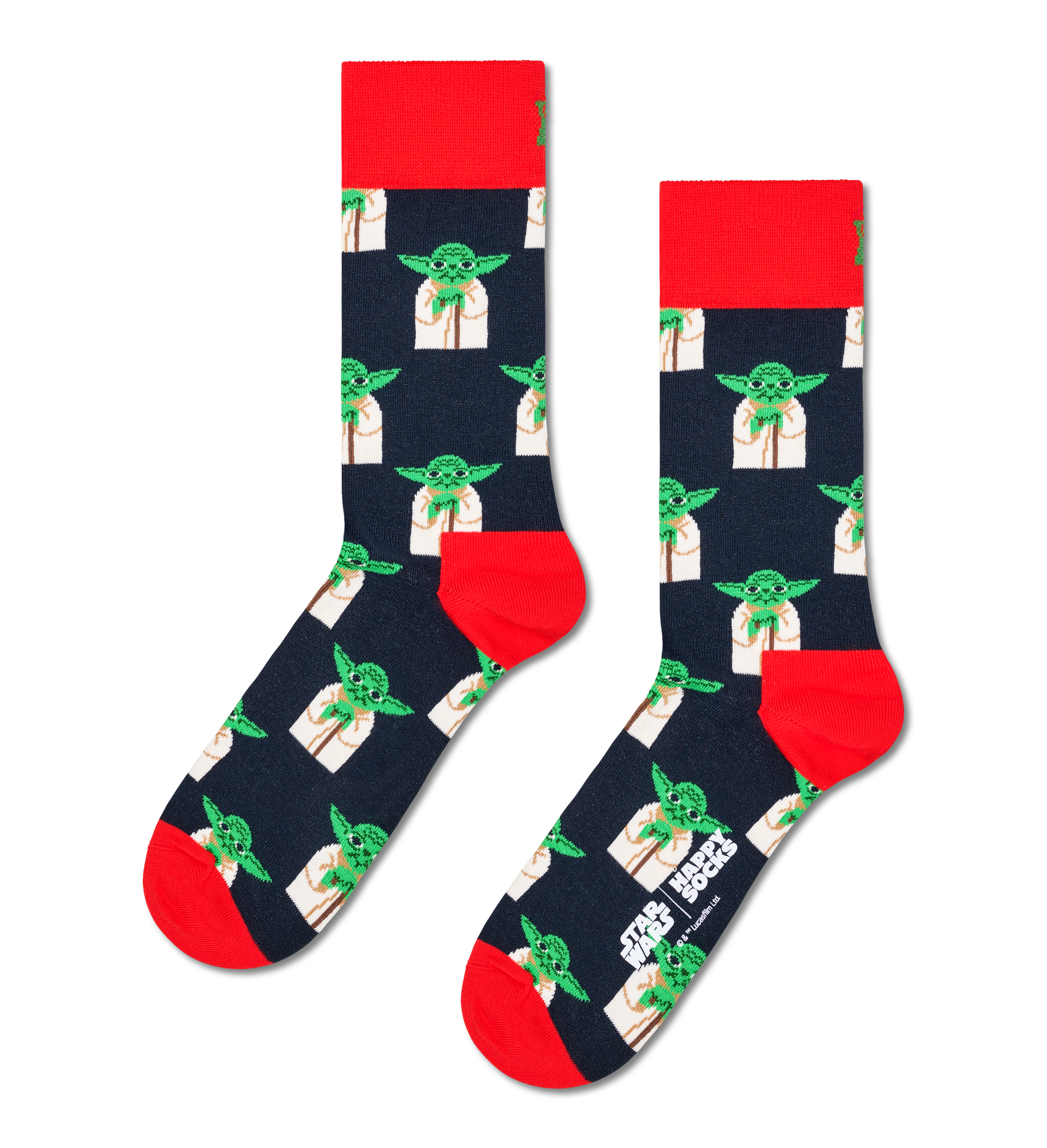 Calcetines HAPPY SOCKS STAR WARS™ Master Yoda Sock - Azul - Flat_Image
