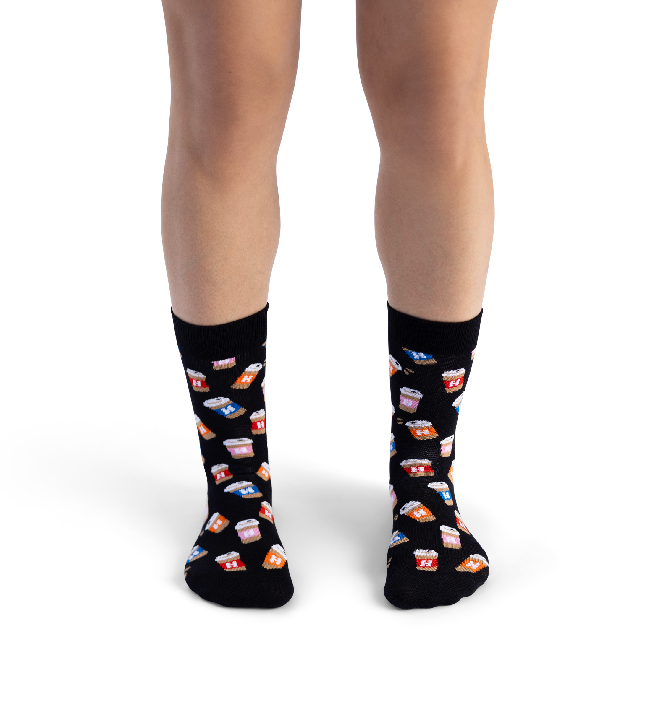 Calcetines HAPPY SOCKS Take Away Latte Sock - Negro - Model_Image