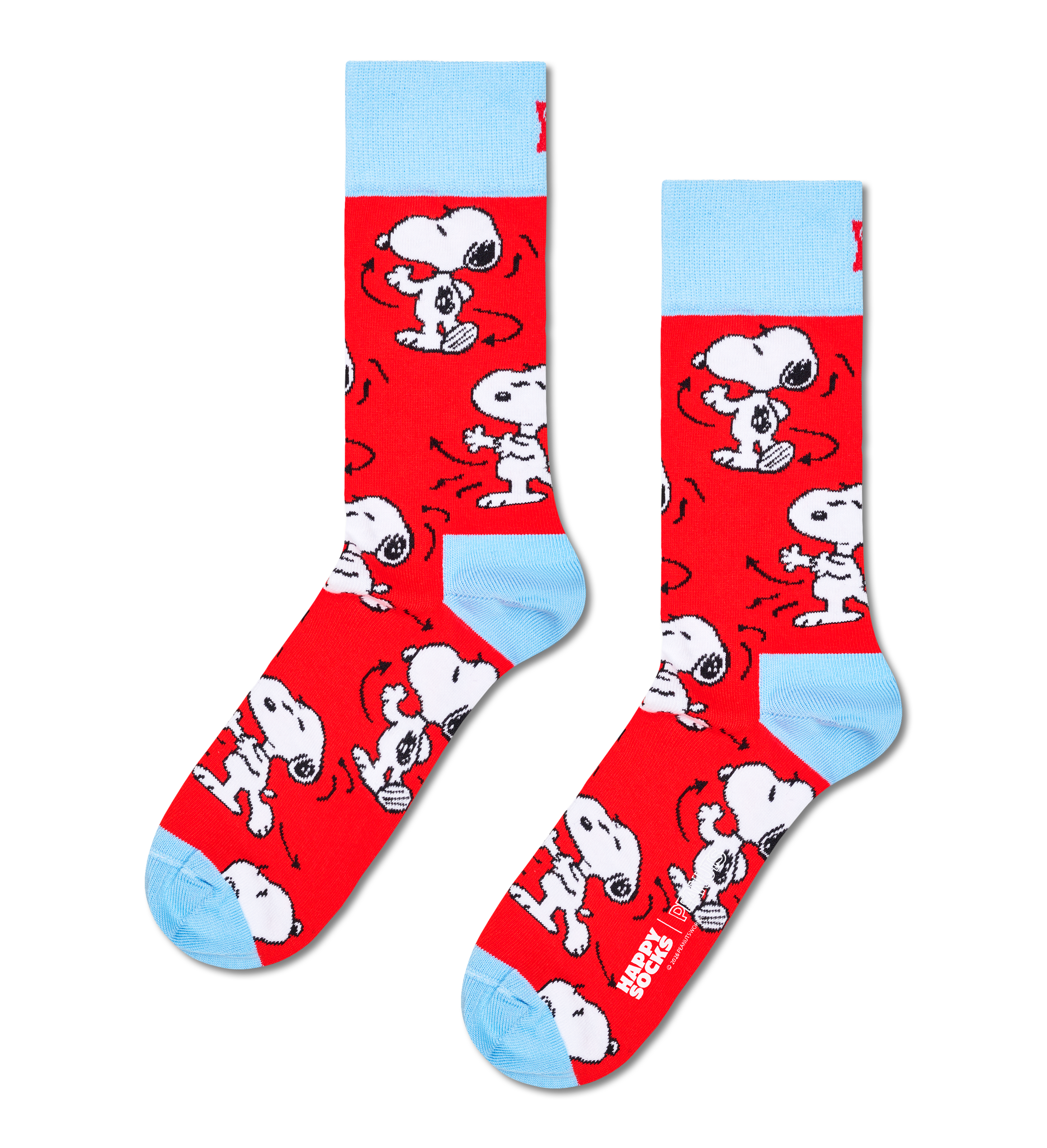 Calcetines HAPPY SOCKS Peanuts Snoopy Dance Sock - Rojo - Flat_Image