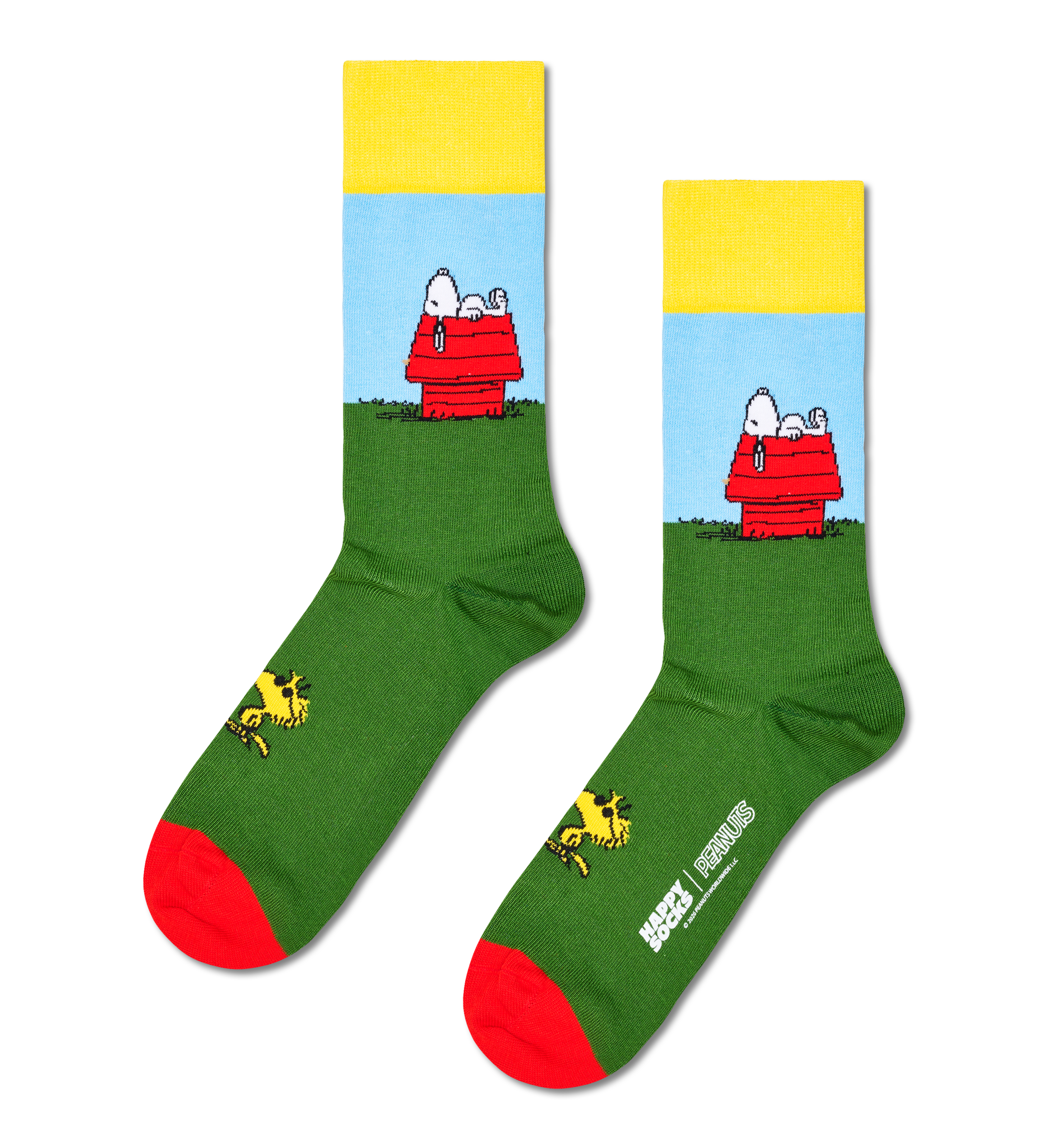 Calcetines HAPPY SOCKS Peanuts Garden Chill Sock - Verde - Flat_Image