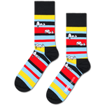 Calcetines HAPPY SOCKS Peanuts Snoopy Stripe Sock - Negro - Flat_Image