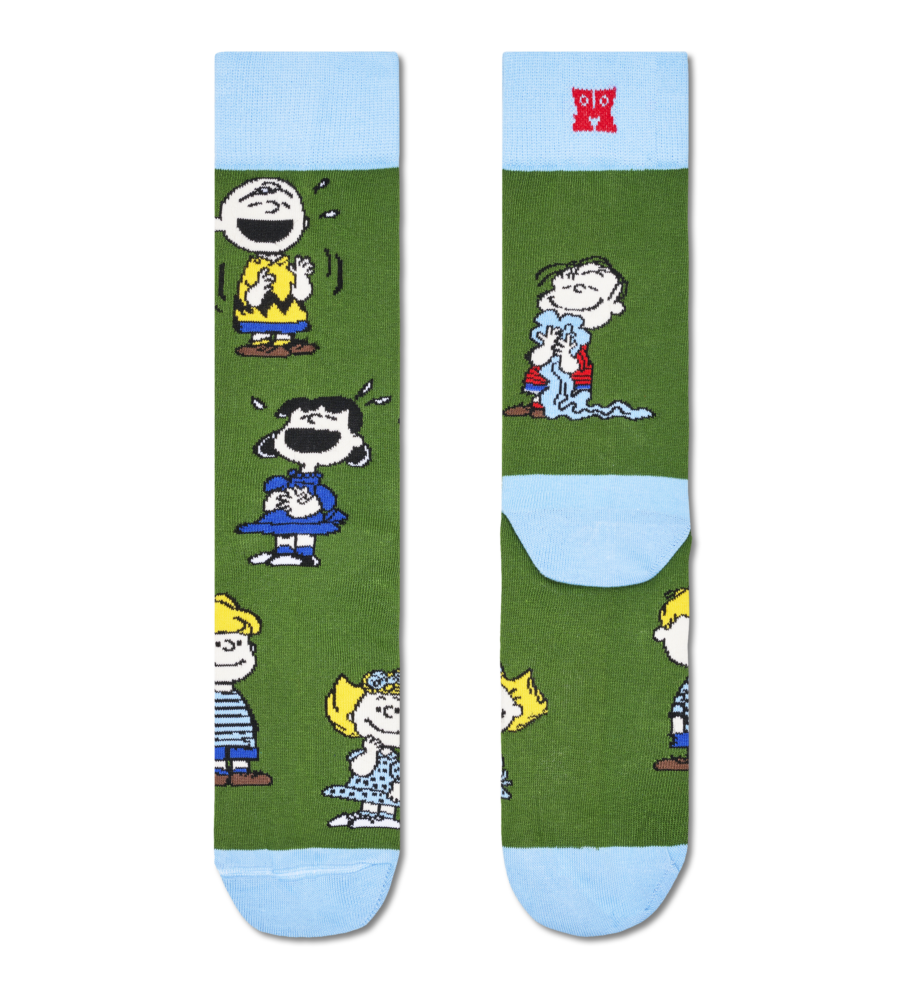 Calcetines HAPPY SOCKS Peanuts Happy Friends Sock - Verde - Alternative_Flat_Image