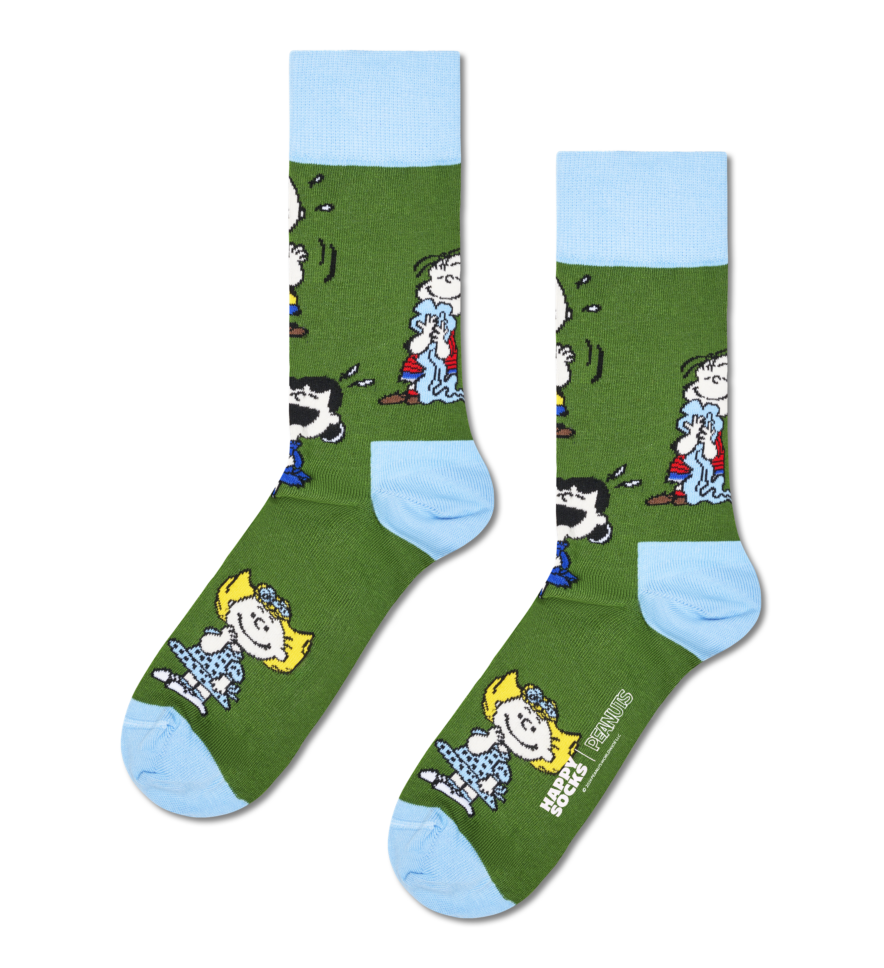 Calcetines HAPPY SOCKS Peanuts Happy Friends Sock - Verde - Flat_Image