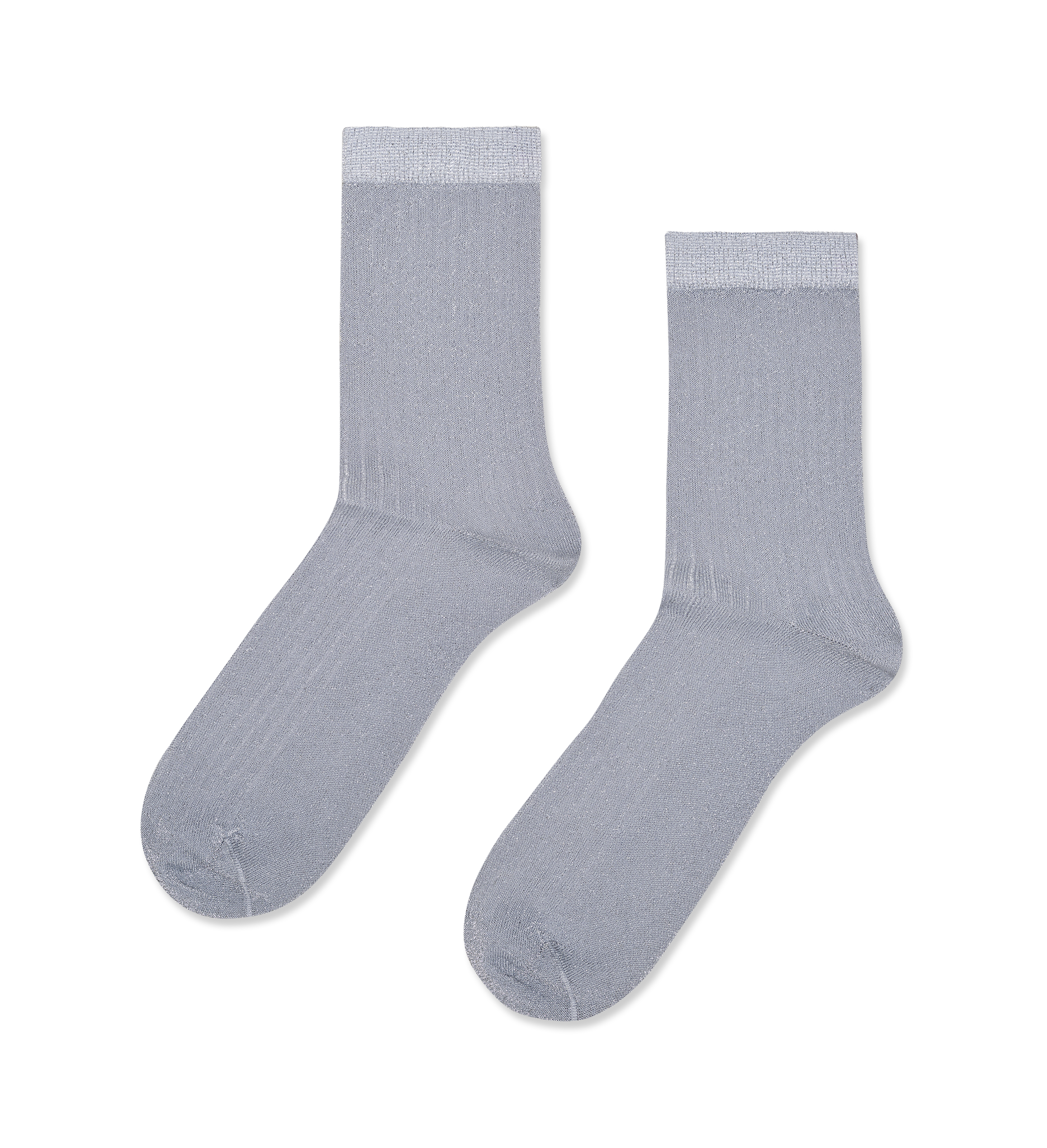 Calcetines HAPPY SOCKS Soft Lurex Short Crew Sock - Gris - Flat_Image