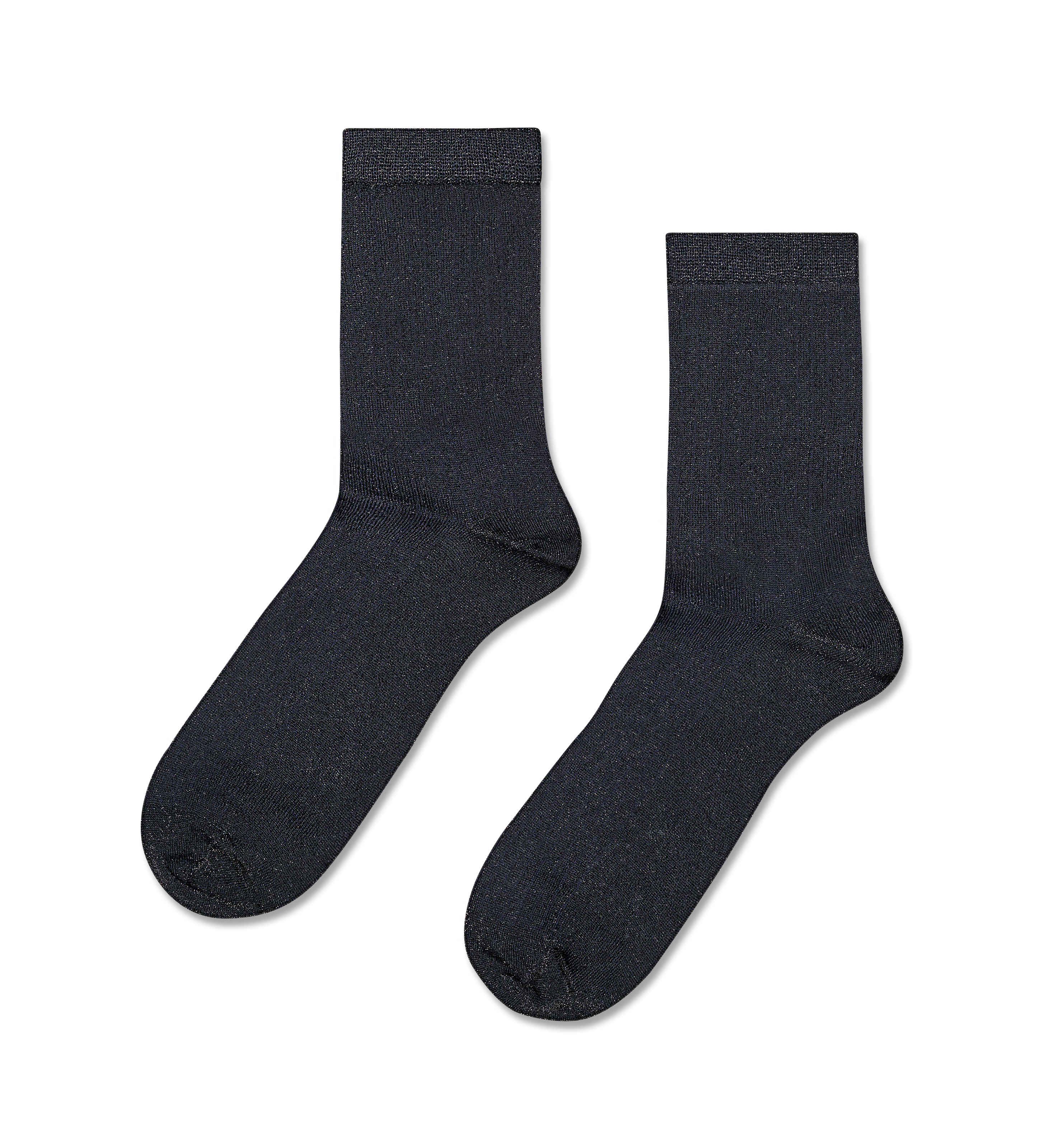Calcetines HAPPY SOCKS Soft Lurex Short Crew Sock - Negro - Flat_Image