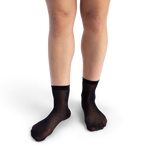 Calcetines HAPPY SOCKS Soft Lurex Short Crew Sock - Negro - Model_Image