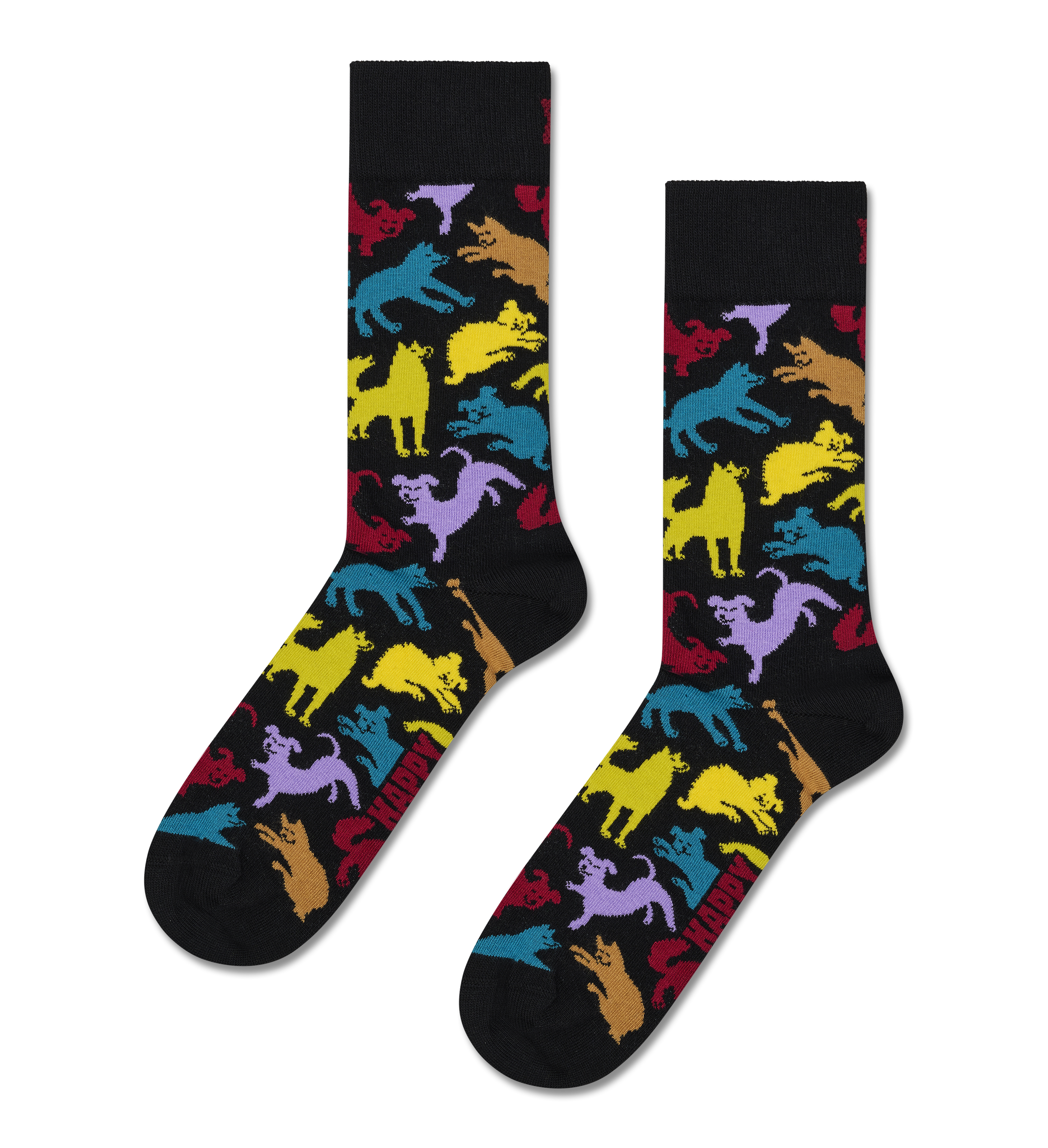 Calcetines HAPPY SOCKS Dog Sock - Negro - Flat_Image