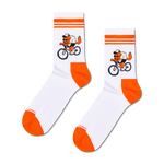Calcetines HAPPY SOCKS Bike Wolf Sneaker Sock - Blanco - Flat_Image
