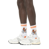 Calcetines HAPPY SOCKS Bike Wolf Sneaker Sock - Blanco - Model_Image