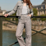 Pantalón LA PETITE ÉTOILE Palmo Vichy Azul