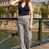 Pantalón LA PETITE ÉTOILE Palmo Vichy Azul