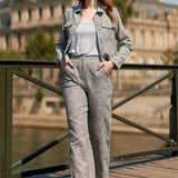 Pantalón LA PETITE ÉTOILE Palmo Vichy Azul