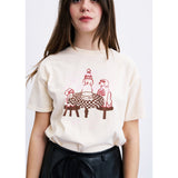 Camiseta FRNCH Raclette Crema – fotografía oficial