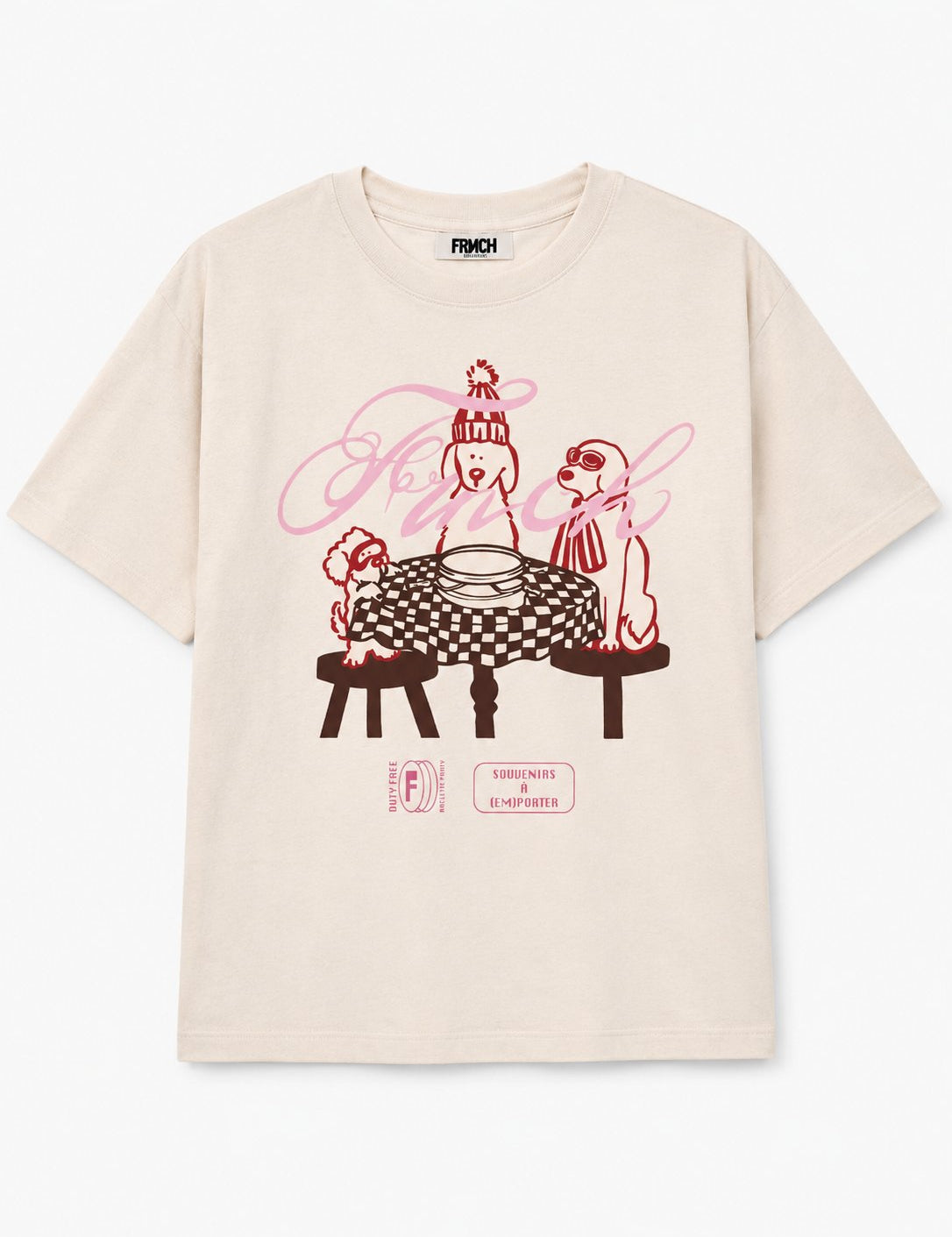Camiseta FRNCH Raclette Crema, vista frontal