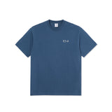 Camiseta POLAR SKATE CO Contrast Stroke Logo Grey Blue