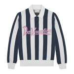 Polo On Vacation Retreat Striped Knit Dark Blue foto flat