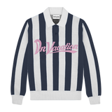 Polo On Vacation Retreat Striped Knit Dark Blue foto flat