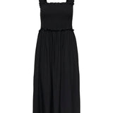Vestido Largo ONLY Onllumira Black Smock detail
