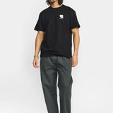 Camiseta REVOLUTION Coffee & Croissant Negro