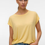 Camiseta VERO MODA Plain Golden haze Medium Yellow
