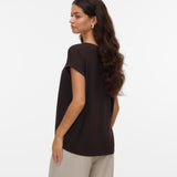Camiseta VERO MODA Plain Chocolate torte
