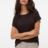 Camiseta VERO MODA Plain Chocolate torte