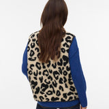 Chaleco Corto VERO MODA Oatmeal BLACK LEO