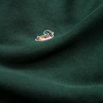 Sudadera EDMMOND STUDIOS Duck Zip Dark Green - detalle