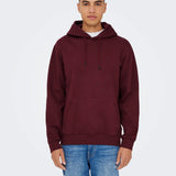 Sudadera ONLY & SONS con Capucha Unicolor Ceres Port Royale