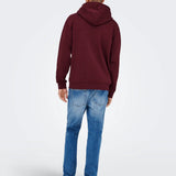 Sudadera ONLY & SONS con Capucha Unicolor Ceres Port Royale