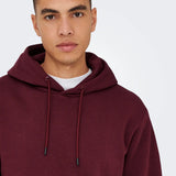 Sudadera ONLY & SONS con Capucha Unicolor Ceres Port Royale