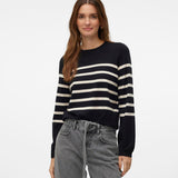 Pullover VERO MODA schlicht Schwarz BIRCH