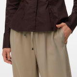 Pantalones VERO MODA Loose Laurel oak Medium Grey