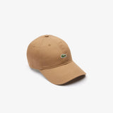 LACOSTE Unisex-Kappe aus Bio-Baumwoll-Twill