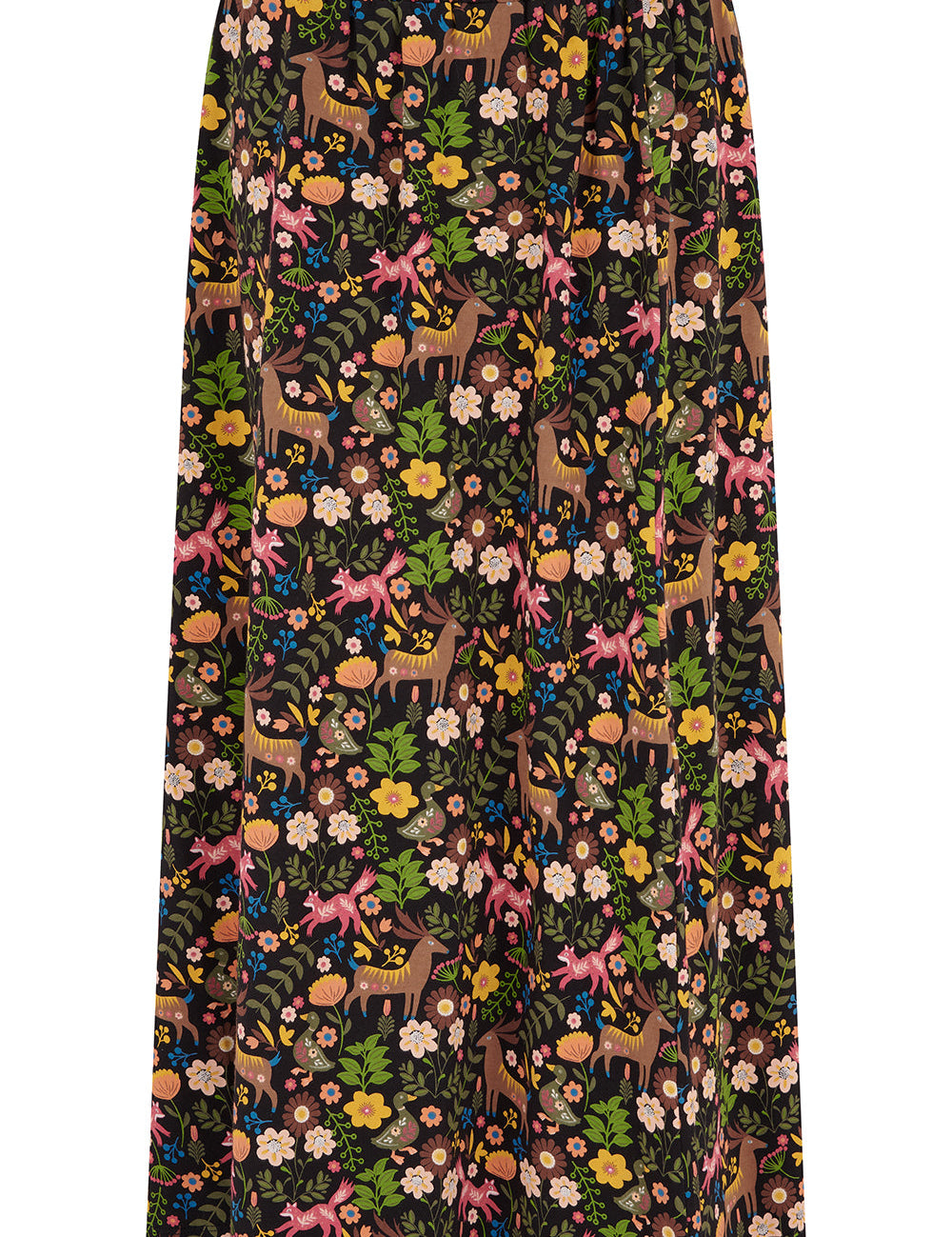 Falda SUGARHILL Jayda Midi Black Forest — vista frontal del producto