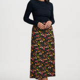 Falda SUGARHILL Jayda Midi Black Forest — vista 3