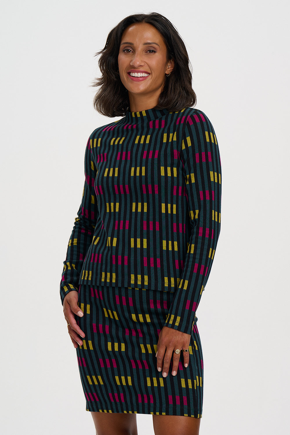 Falda SUGARHILL Litzy Petrol Lights — vista 5