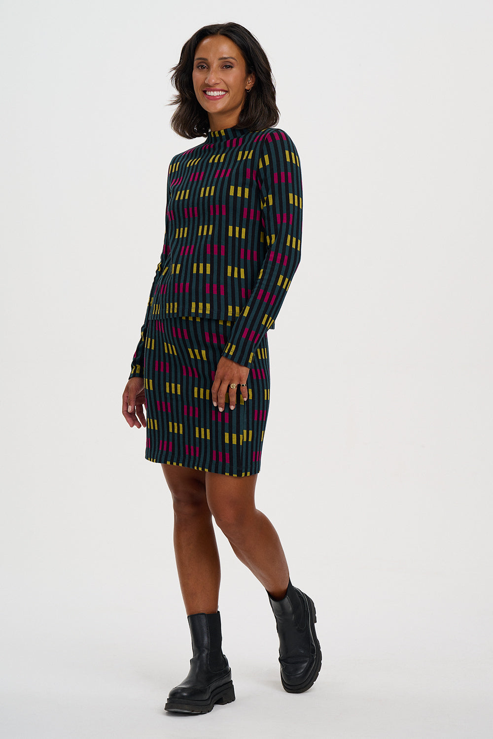 Falda SUGARHILL Litzy Petrol Lights — vista 6