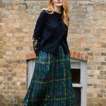 Falda SUGARHILL Melody Midi Teal Check — vista 2