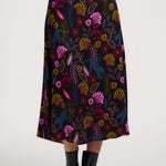 Falda SUGARHILL Zora Midi Black Jungle — vista 2