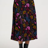 Falda SUGARHILL Zora Midi Black Jungle — vista 2