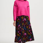 Falda SUGARHILL Zora Midi Black Jungle — vista 3