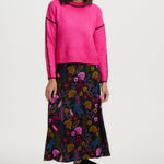 Falda SUGARHILL Zora Midi Black Jungle — vista 6
