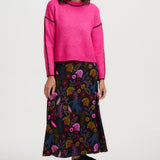 Falda SUGARHILL Zora Midi Black Jungle — vista 6
